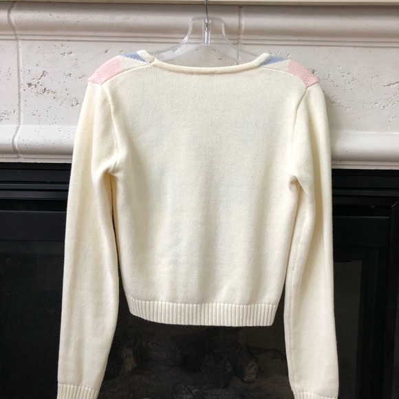 Argyle sweater cardigan - Picture 4 of 5